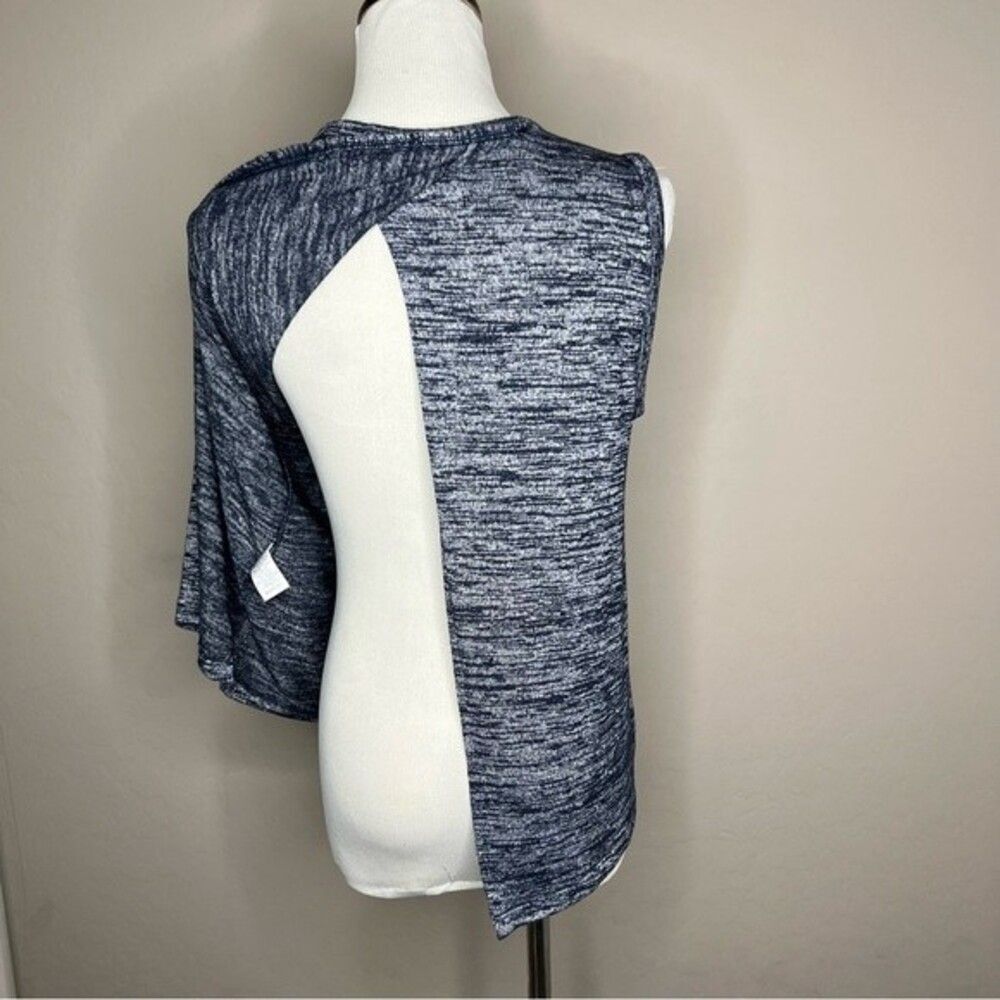 Rag & Bone Nicole Marled Sleeveless Slit Back Top